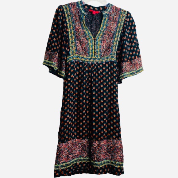 Monsoon Dresses & Skirts - Monsoon BOHO multiprint bell sleeve empire…